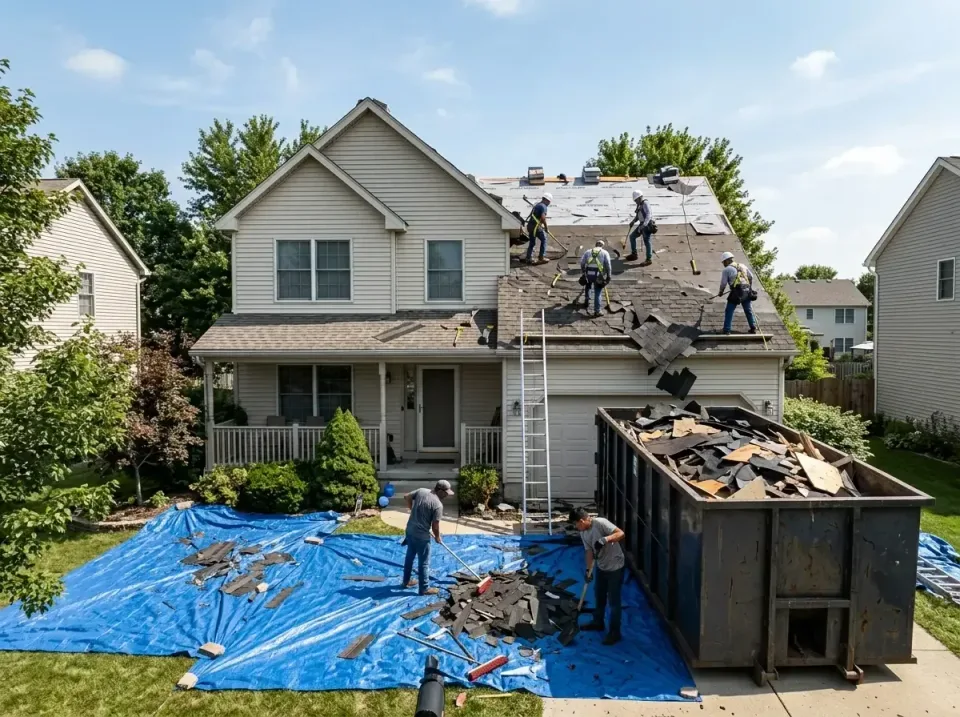 roof-replacement-debris-remova-004 — frequently asked questions, Cheapest Dumpster Rentals in Carol Stream, IL